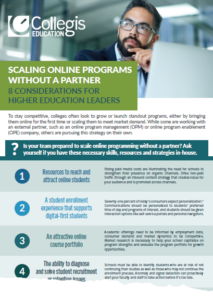 Scaling Online Programs infographic