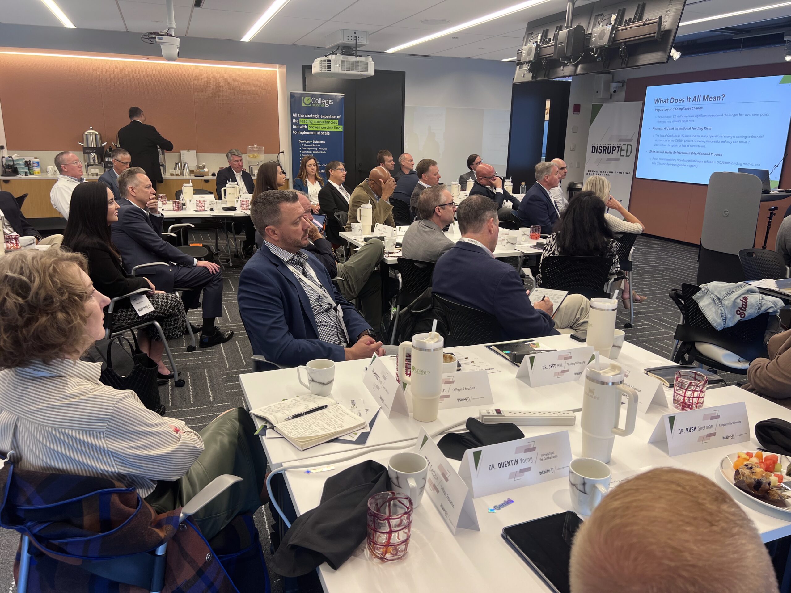 Shot of audience during DisruptED 2025 conference.