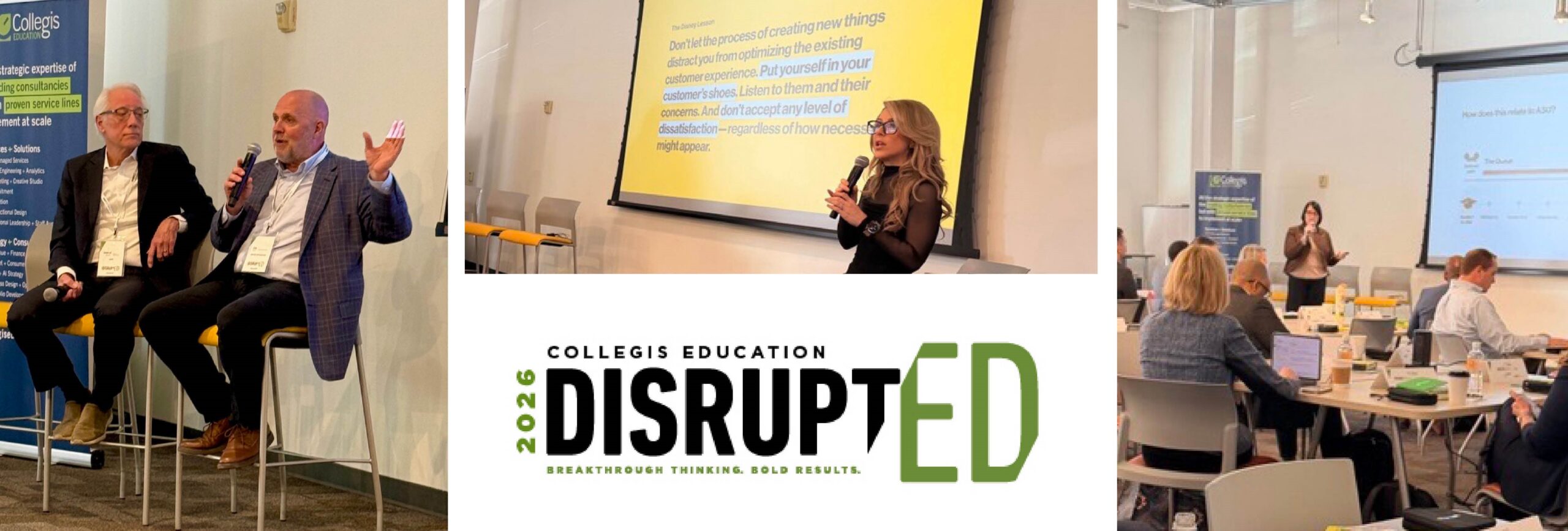 three shots of the disrupted 2026 conference