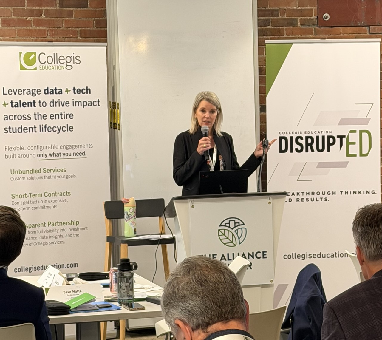 Kim Fahey speaking at DisruptED27 in Denver